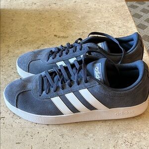 Adidas Blue and White Sneakers Sporty Style